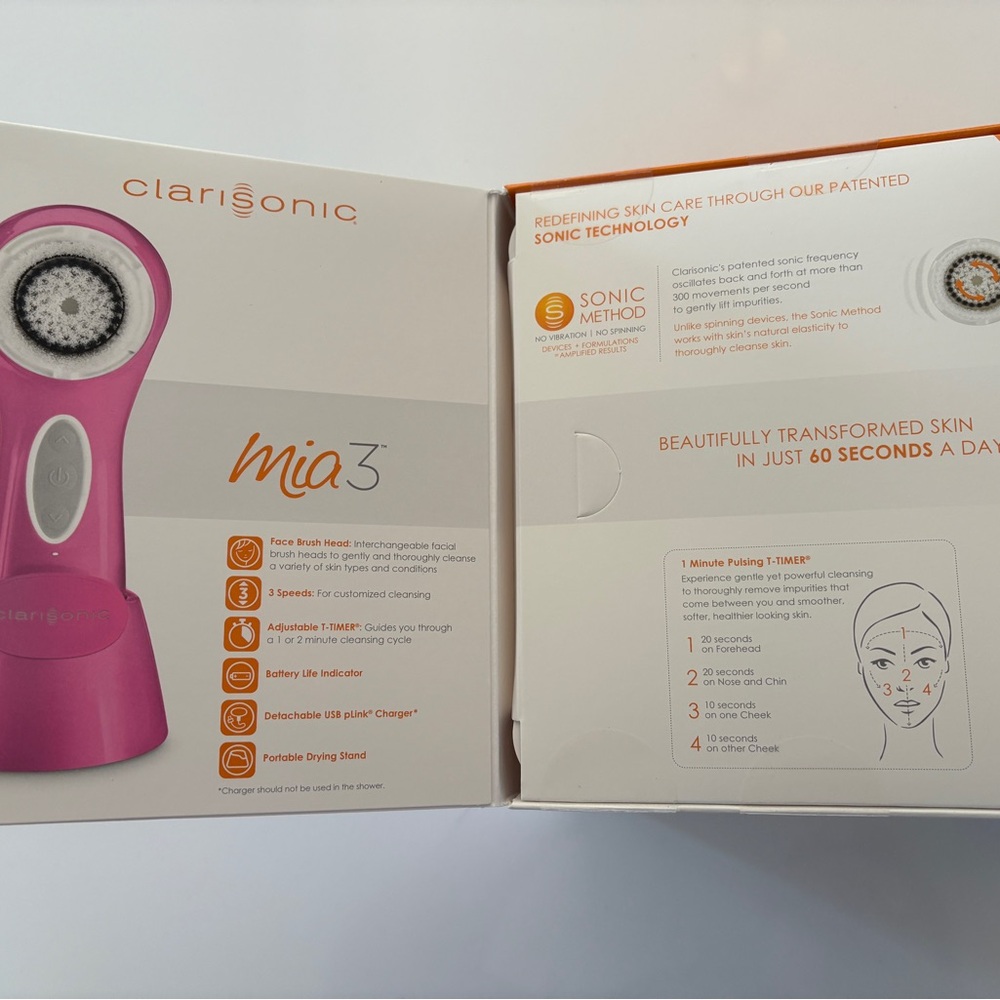 Clarisonic Vibrant Pink Cleansing Device - Picture 3 of 4